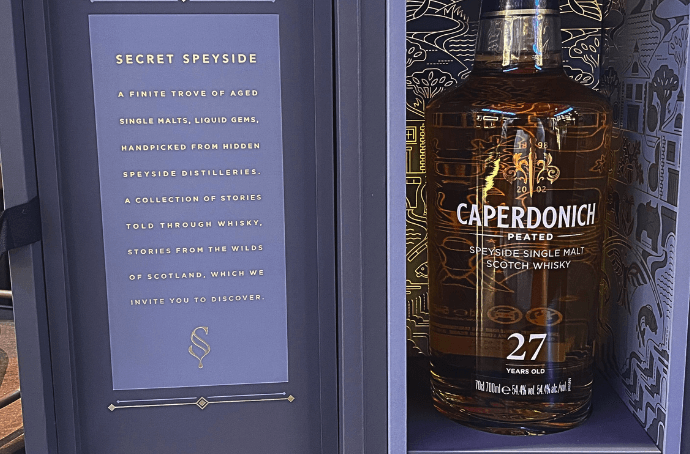 CAPERDONICH PEATED 27YO SECRET SPEYSIDE II WHISKY SINGLE MALT SZKOCJA 0,7L + OPAKOWANIE TORFOWA PERŁA Z ROTHES